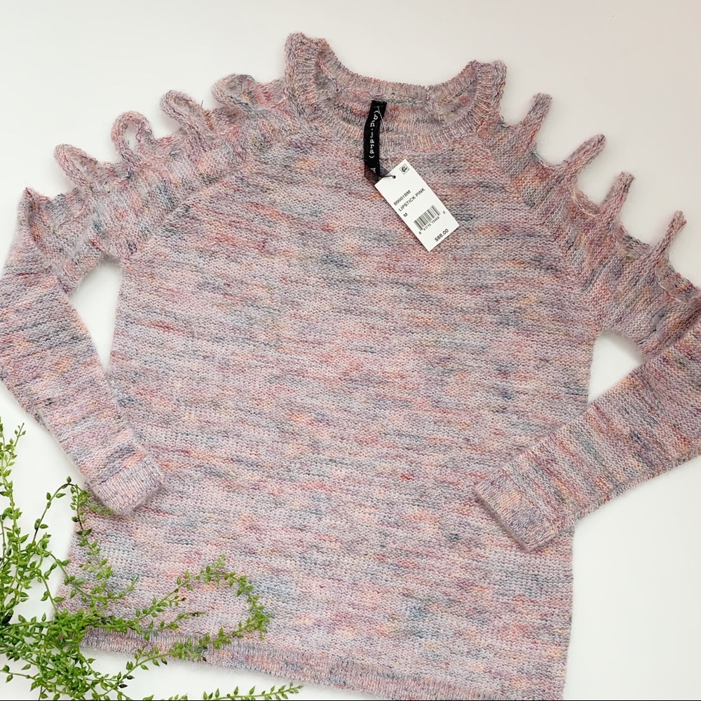 Banjara Caged Sleeve Sweater Multicolor